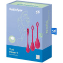 SATISFYER - SET DA ALLENAMENTO YONI POWER 1 ROSSO 3 