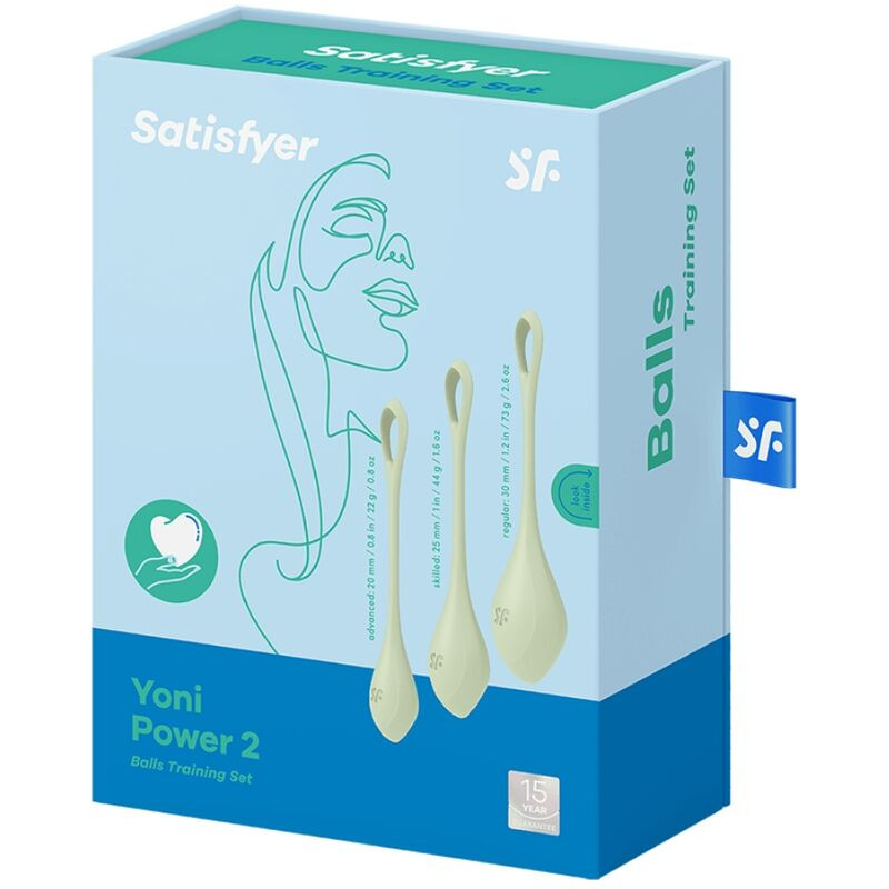 SATISFYER - YONI POWER 2 TRAINING SET GREEN 2 