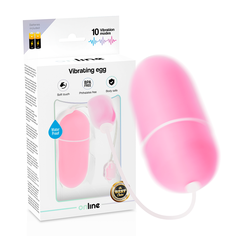 ONLINE - WATERPROOF VIBRATING EGG PINK 2 