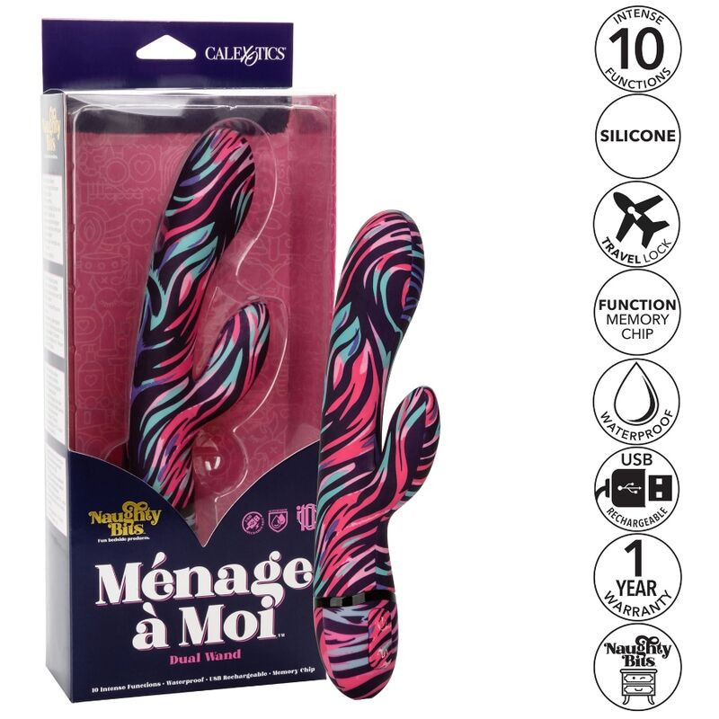 CALEXOTICS - MENAGE A MOI VIBRATEUR DOUBLE BAGUETTE 2 