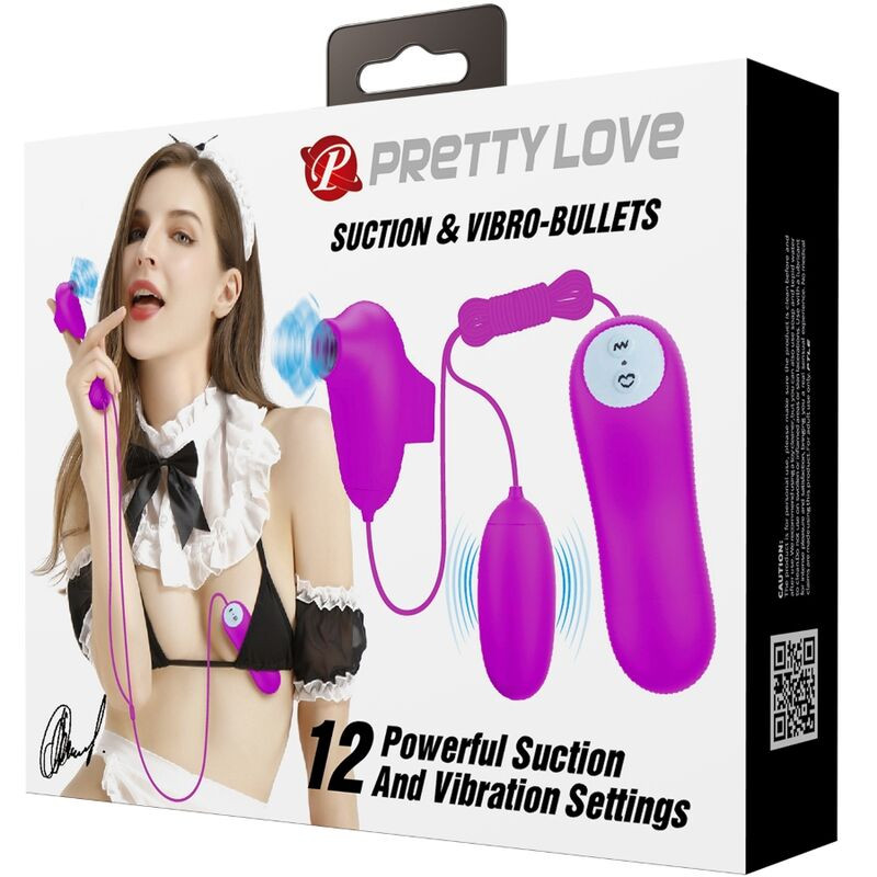 PRETTY LOVE - VIBRATING AND SUCKING BULLET 5 