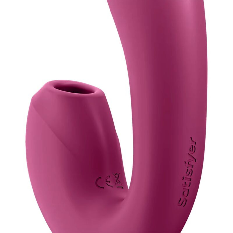 SATISFYER - SUNRAY STIMULATOR UND VIBRATOR APP ROT 1 