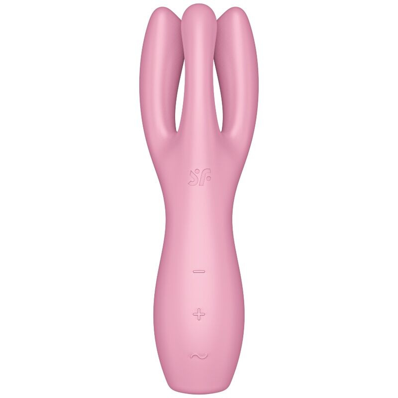 SATISFYER - VIBRATEUR THREESOME 3 ROSE 1 