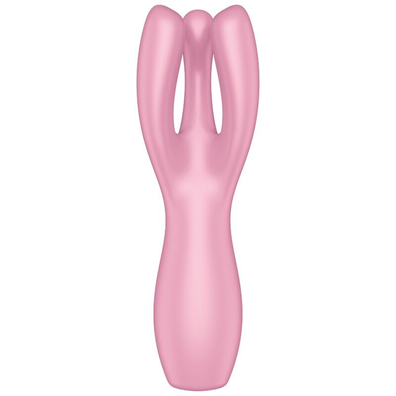 SATISFYER - VIBRATEUR THREESOME 3 ROSE 2 