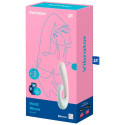 SATISFYER - APPLICATION HEAT WAVE VIBRATEUR BLANC 3 