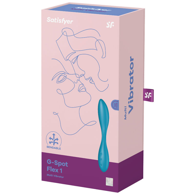 SATISFYER - G-SPOT FLEX 1 MULTI VIBRATOR BLUE 3 