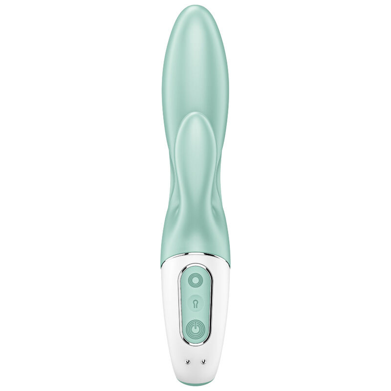 SATISFYER - AIR PUMP BUNNY 5+ APPLICATION GONFLABLE LAPIN VIBRATEUR VERT 1 