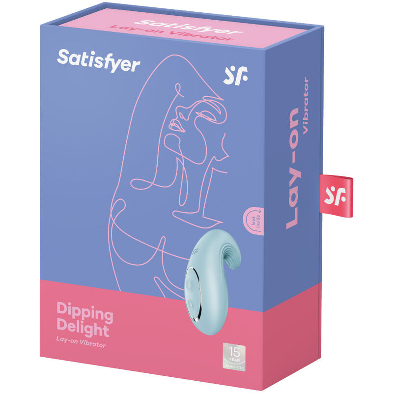 SATISFYER - DIPPING DELIGHT AUFLEGVIBRATOR BLAU 3 