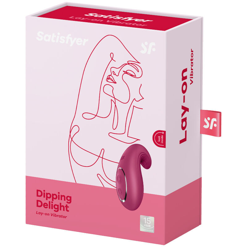 SATISFYER - VIBRATORE DA APPOGGIO DIPPING DELIGHT ROSSO 3 