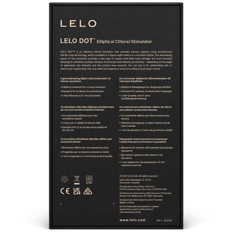 LELO - STIMULATEUR DE CLITORIS DOT - ROSE 3 