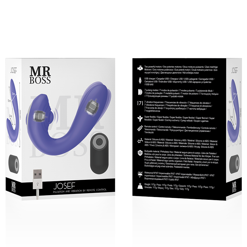 MR BOSS - JOSEF PULSATION & VIBRATION REMOTE CONTROL FOR COUPLES 7 