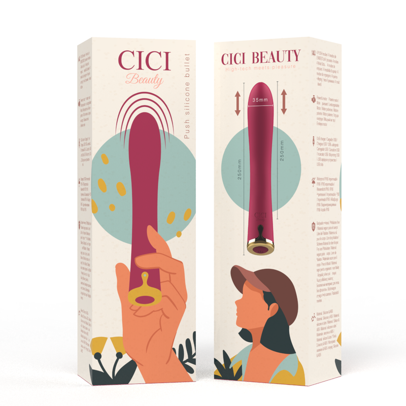 CICI BEAUTY - PREMIUM SILICONE PUSH BULLET 7 