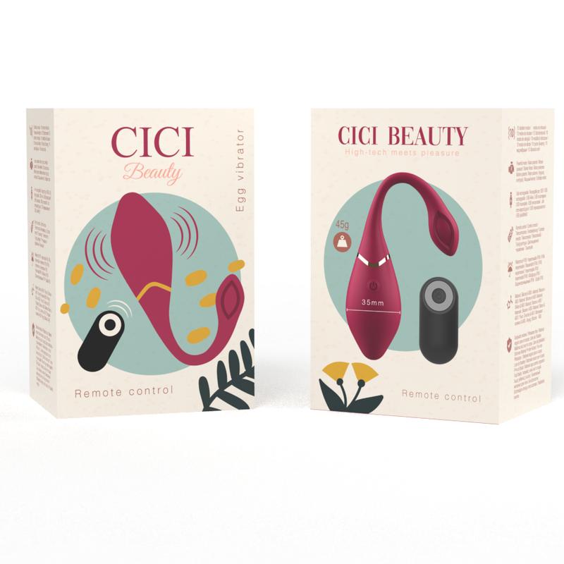 CICI BEAUTY - PREMIUM SILICONE EGG VIBRATOR REMOTE CONTROL 6 