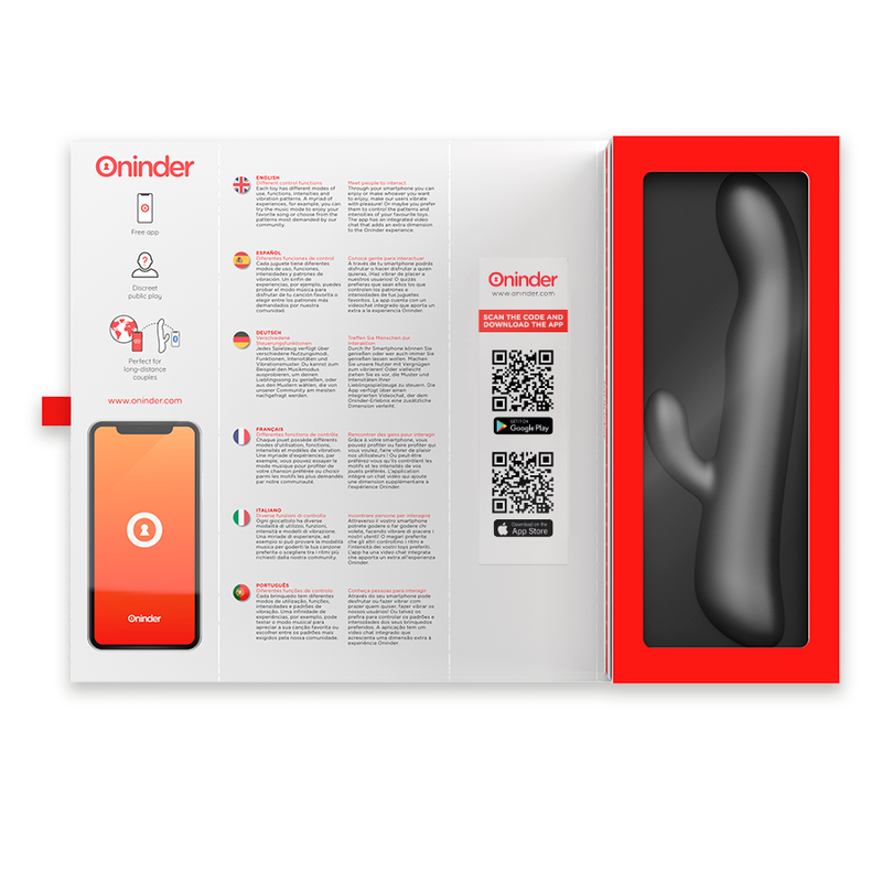 ONINDER - OSLO VIBRATION & ROTATION BLACK - FREE APP 6 