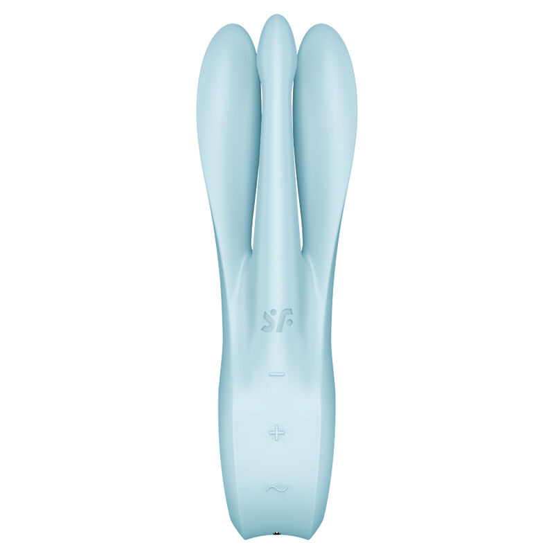 SATISFYER - VIBRATEUR THREESOME 1 BLEU 2 