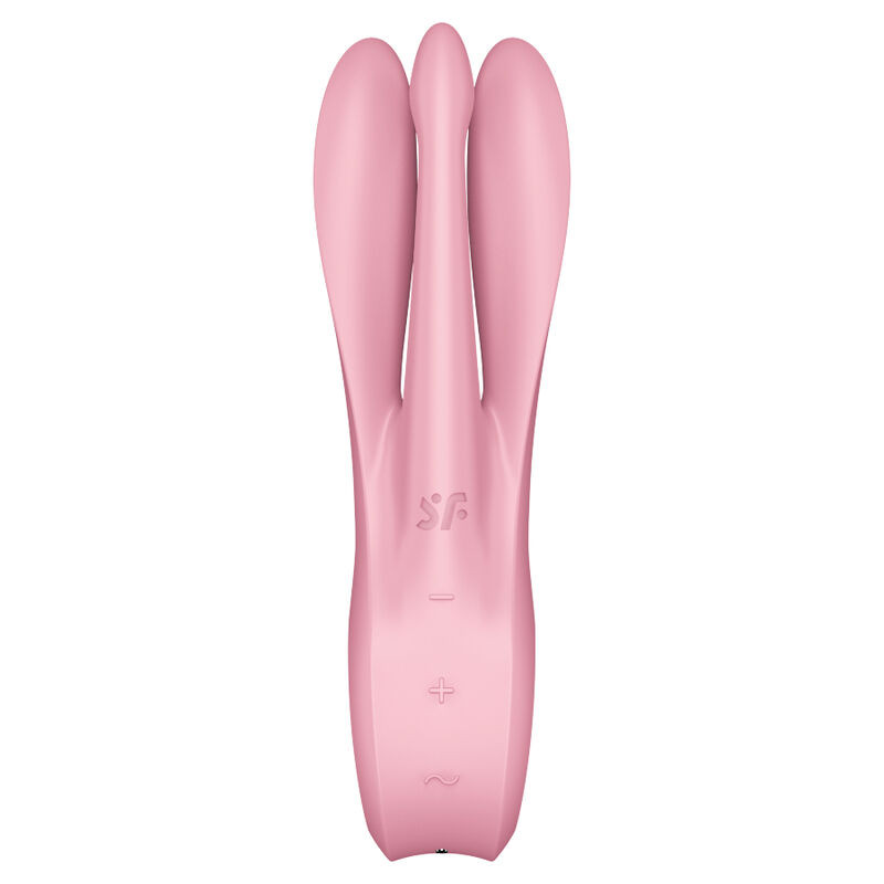 SATISFYER - VIBRATEUR THREESOME 1 ROSE 1 