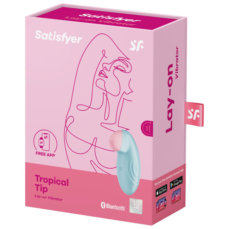 SATISFYER - VIBRATEUR POSER TROPICAL TIP BLEU 4 