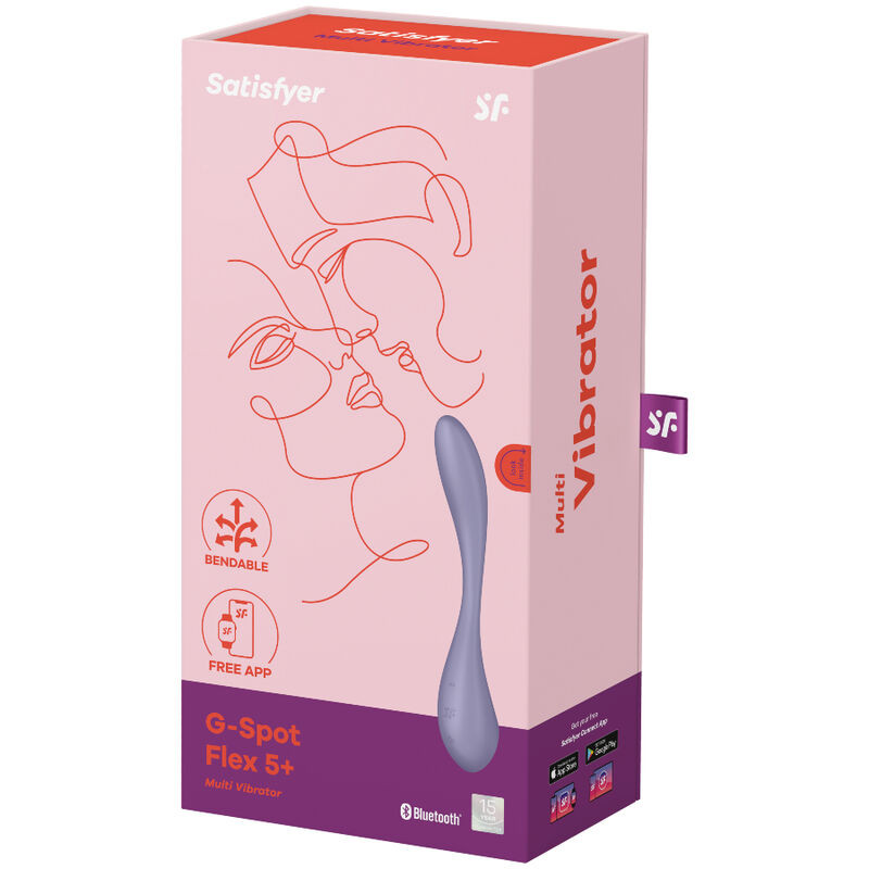 SATISFYER - VIBRATEUR MULTI G-SPOT FLEX 5 LILAS 4 