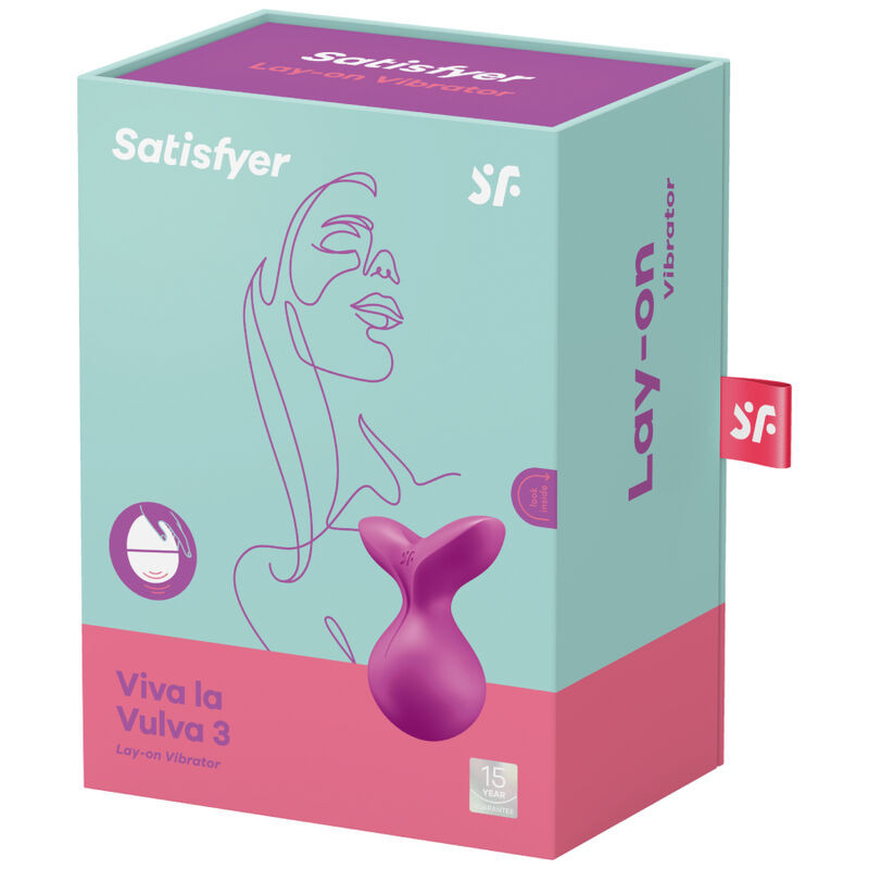 SATISFYER - VIBRATORE VIVA LA VULVA 3 LAY-ON VIOLA 3 