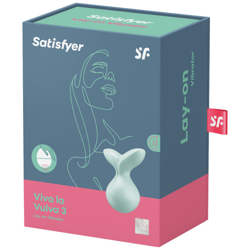 SATISFYER - VIVA LA VULVA 3 AUFLEGVIBRATOR GRÜN 3 