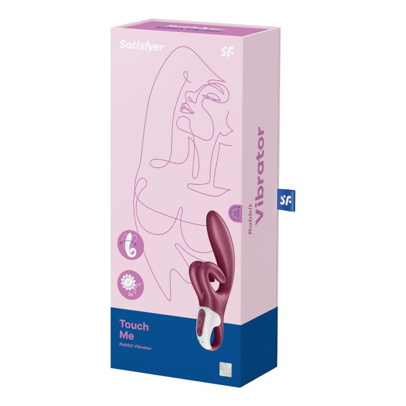 SATISFYER - VIBRATION DE LAPIN TOUCH ME ROUGE 4 