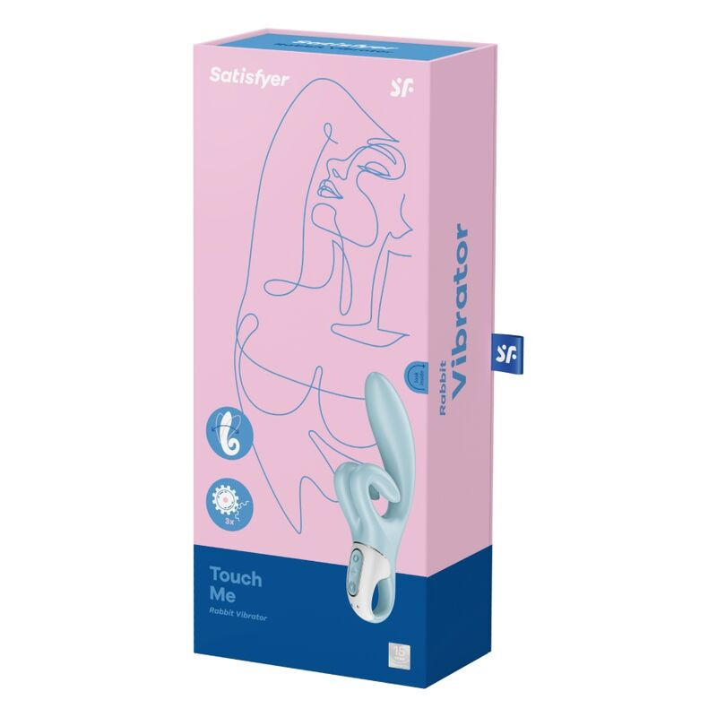 SATISFYER - VIBRAZIONE TOUCH ME RABBIT BLU 4 