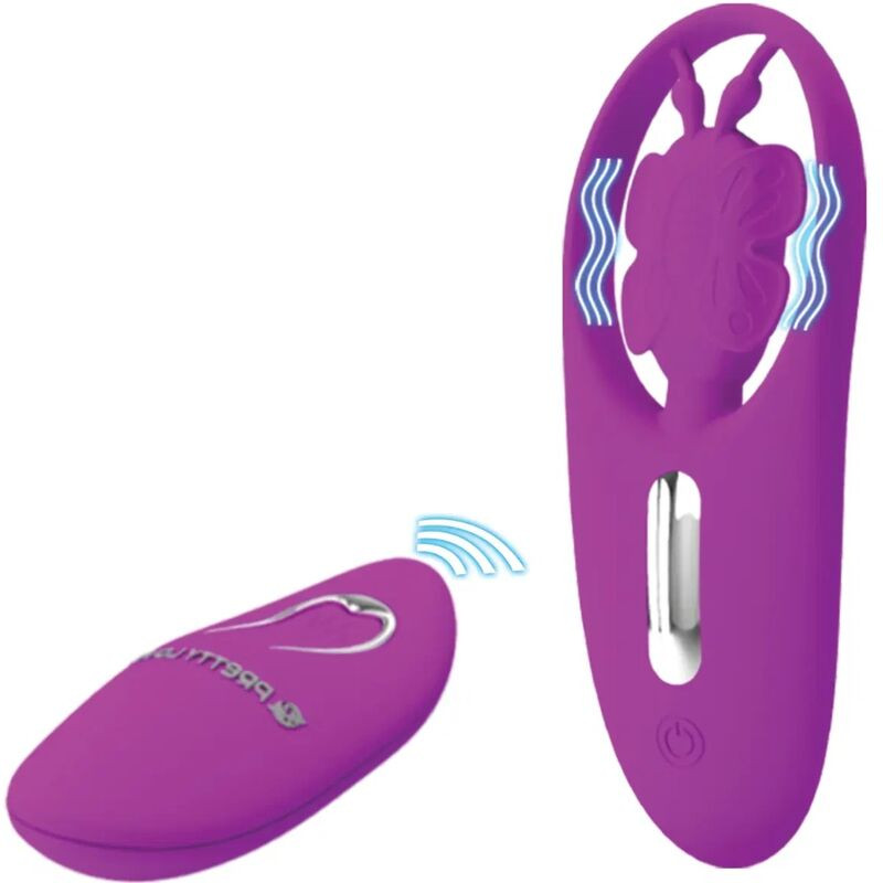 PRETTY LOVE - DANCING BUTTERFLY STIMULATOR FOR PANTIES WITH REMOTE CONTROL LILAC 1 