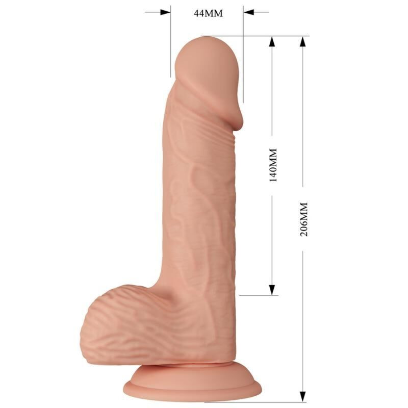 BAILE - BELLISSIMO INCONTRO CATOBLEPAS DILDO REALISTICO FLESSIBILE 20.6 CM NATURALE 5 