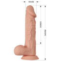 BAILE - BELLISSIMO INCONTRO DILDO REALISTICO FLESSIBILE BURAQ 24 CM NATURALE 5 