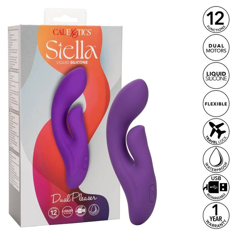 CALEXOTICS - STELLA DUAL PLEASER VIOLET 1 