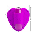 PRETTY LOVE - MASSEUR DE CLITORIS HEARTBEAT 10 MODES DE VIBRATION VIOLET 4 