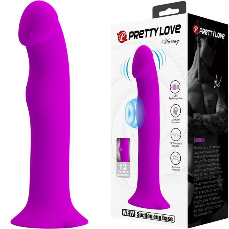 PRETTY LOVE - VIBRATEUR MURRAY ET STIMULATEUR DE POINT G VIOLET 1 