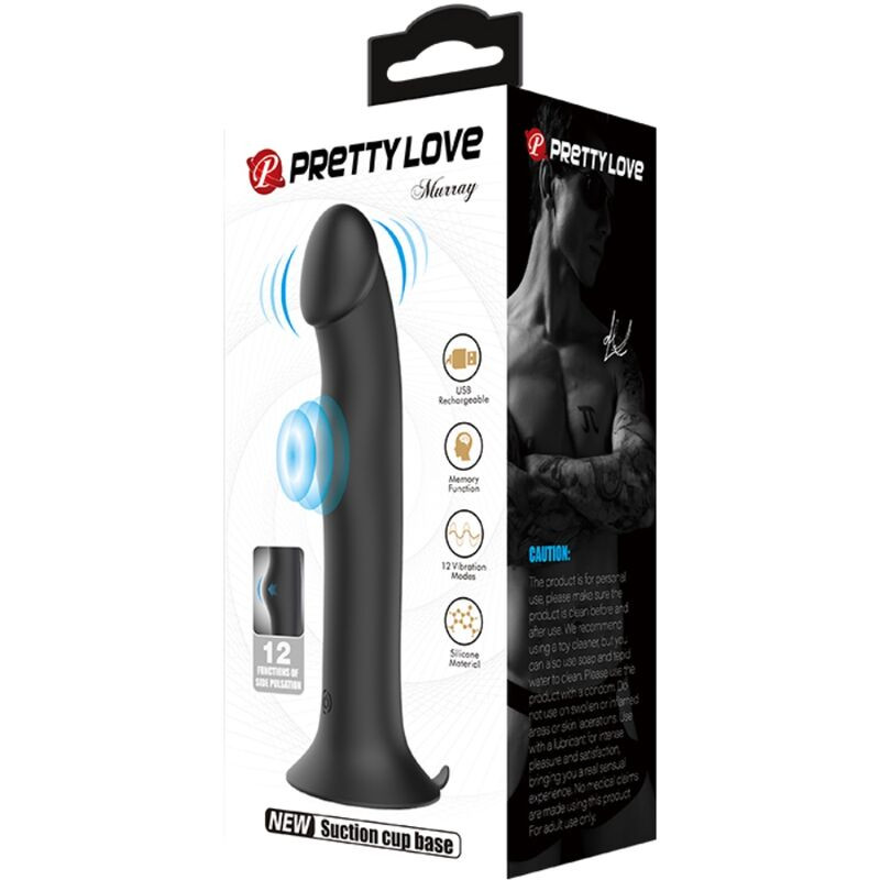 PRETTY LOVE - VIBRATORE MURRAY E VENTOSA CLITORIDE NERA 10 