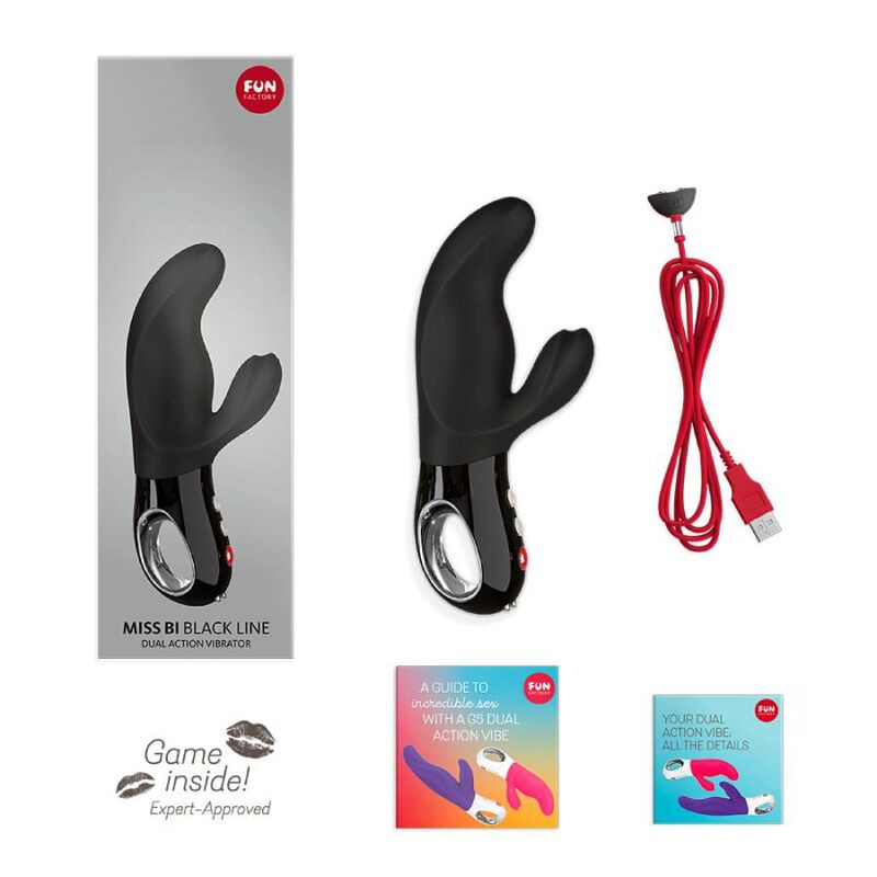 FUN FACTORY - VIBRATORE MISS BI RABBIT LINEA NERA 6 