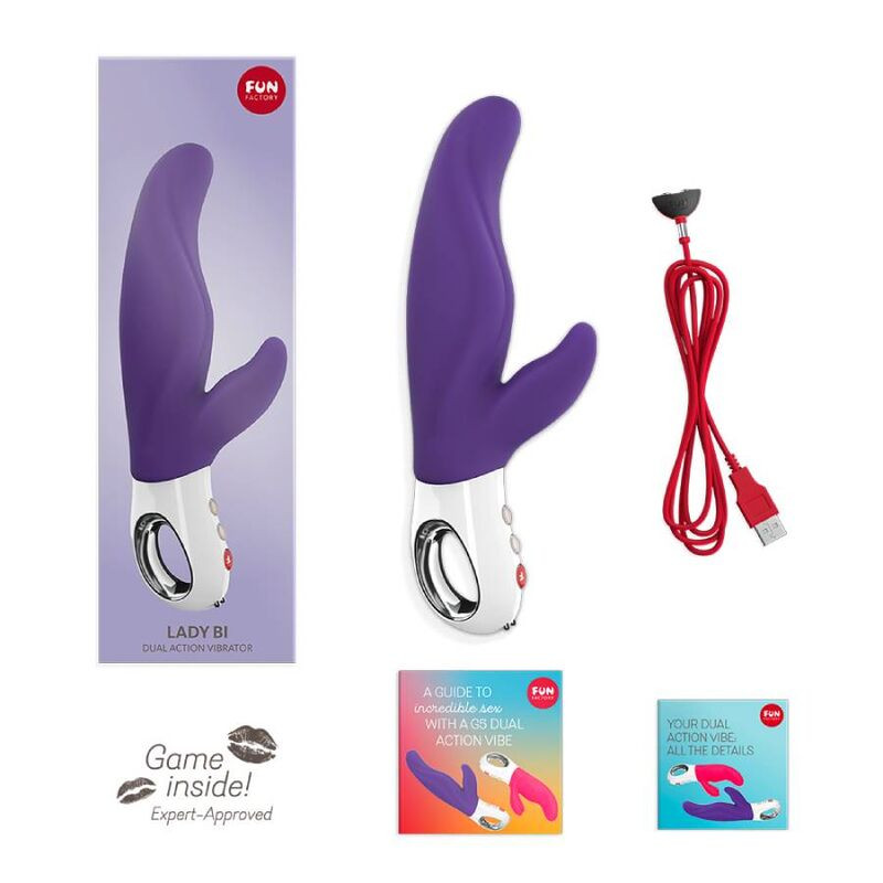 FUN FACTORY - LADY BI DUAL VIBRATOR VIOLET 5 