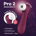 SATISFYER - PRO 2 GENERACIÓN 3 VIN ROUGE BLUETOOTH ET APPLICATION 5 