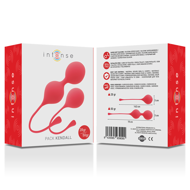 INTENSE - PACK BALLES KEGEL KENDALL ROUGE 3 