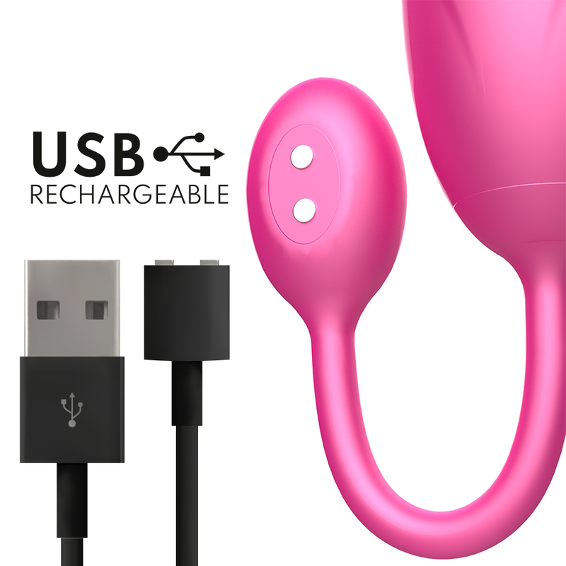 ONINDER - UOVO VIBRANTE DENVER ROSA 7 X 2,7 CM APP GRATUITA 6 