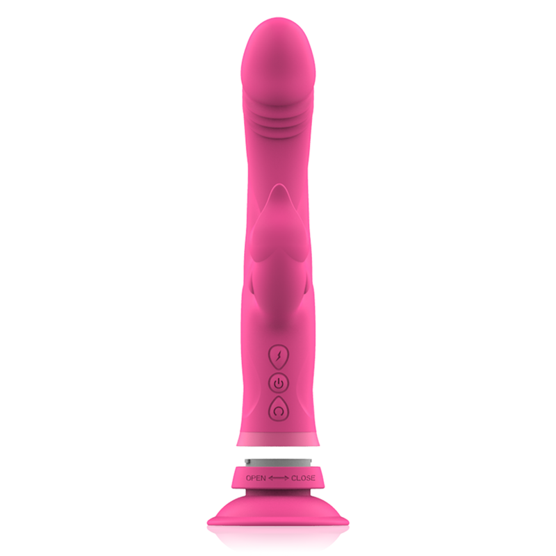 INTENSE - VIBRATEUR JULIO RABBIT SILICONE ROSE 5 