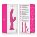 INTENSE - VIBRATORE JULIO RABBIT IN SILICONE ROSA 7 