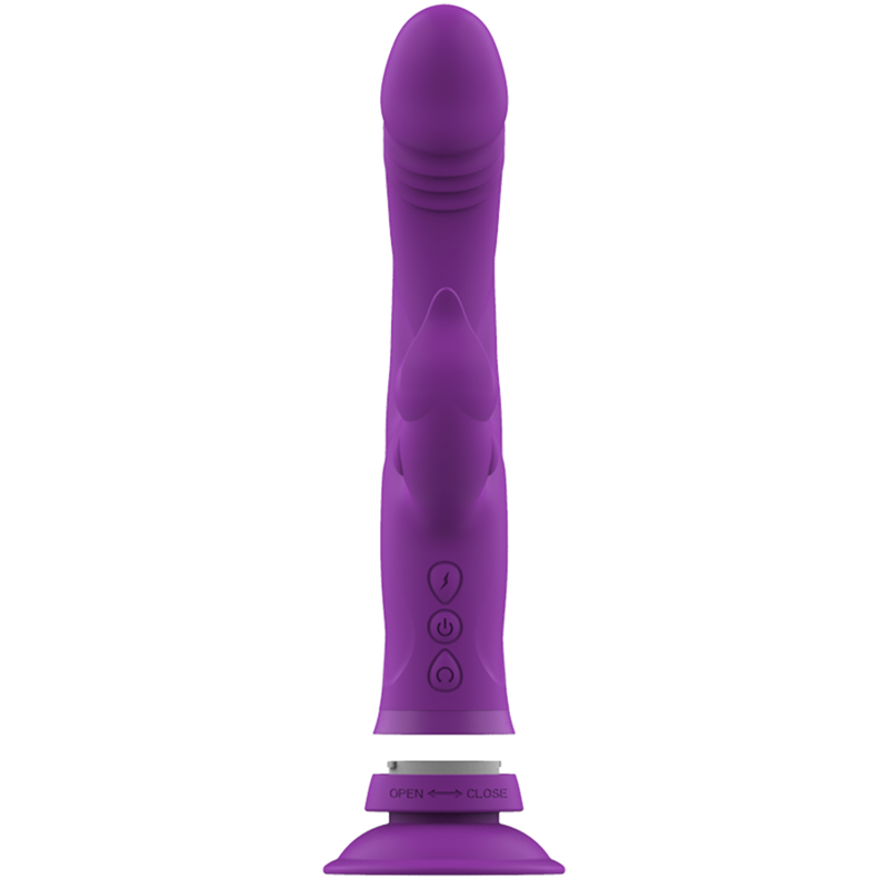 INTENSE - CASANOVA RABBIT SILICONE VIBRATOR TRIPLE MOTOR PURPLE 5 