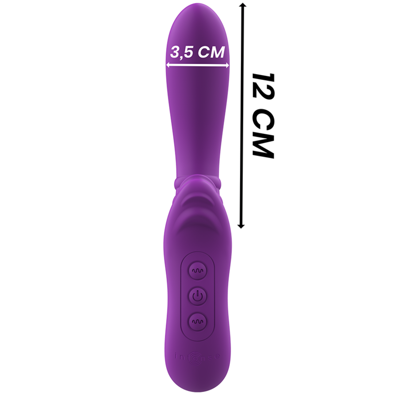 INTENSE - HARRY FLEXIBLE VIBRATOR WITH PURPLE TONGUE 3 