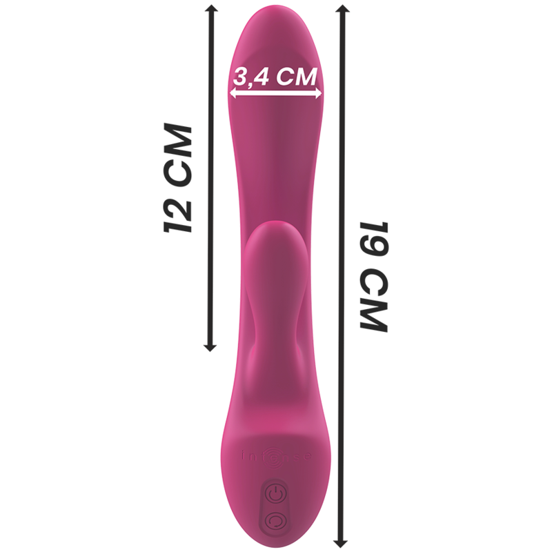 INTENSE - LUIGI RABBIT VIBRATOR PINK LIQUID SILICONE 6 