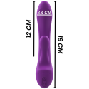 INTENSE - LUIGI RABBIT VIBRATOR LIQUID SILICONE PURPLE 6 