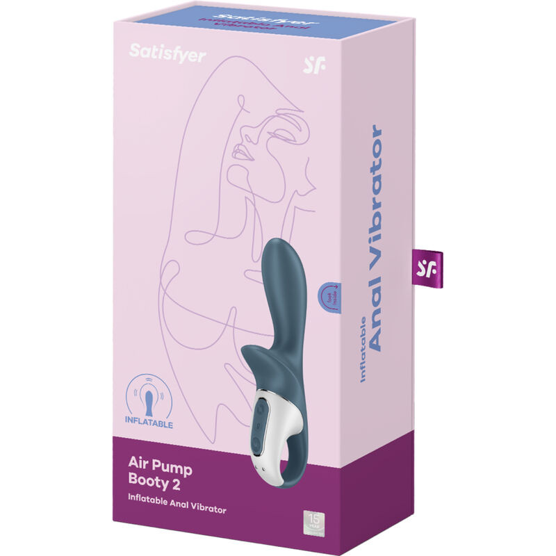 SATISFYER - POMPE AIR BOOTY 2 GRIS FONCÉ 5 