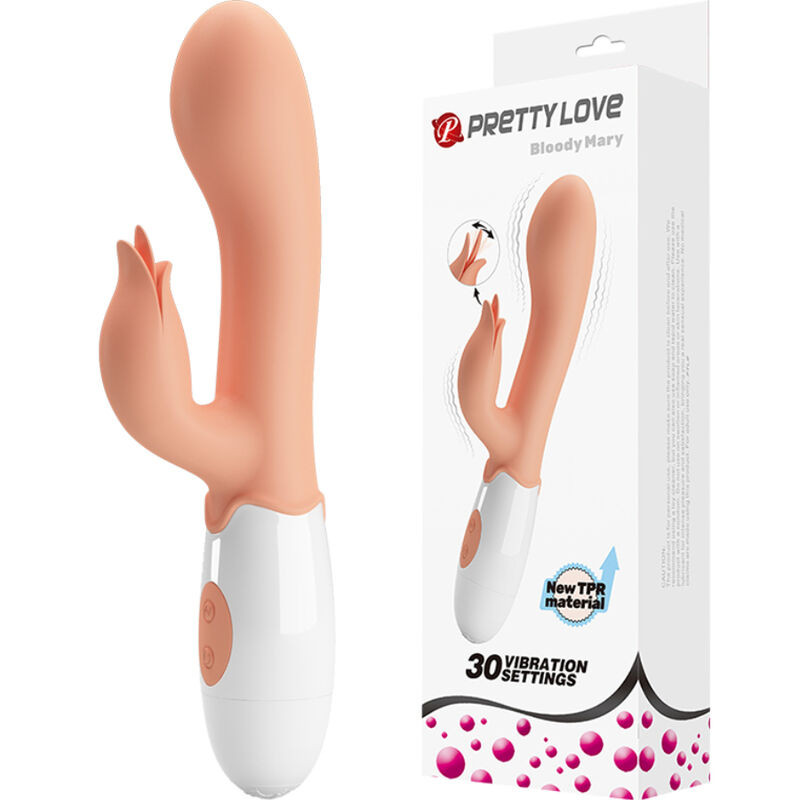 PRETTY LOVE - BLOODY MARY VIBRATORE CON STIMOLATORE 7 