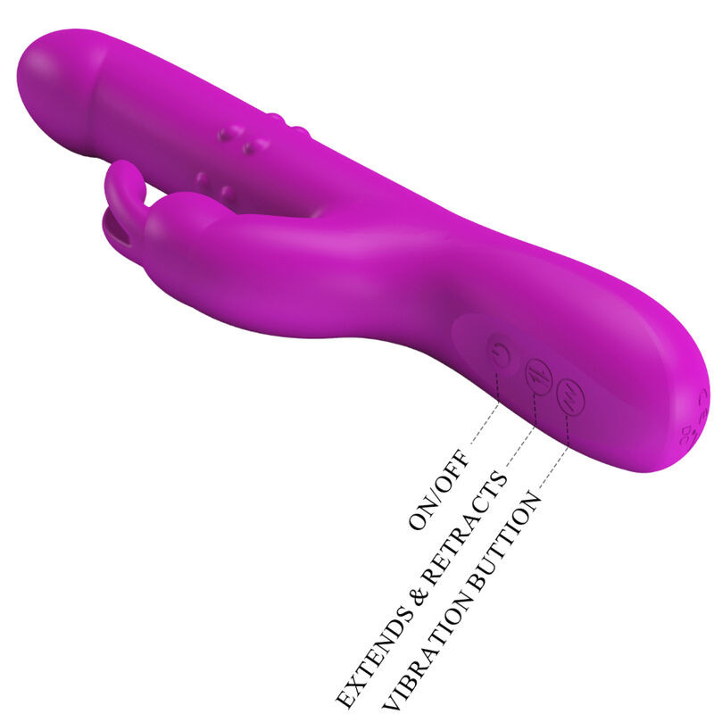 PRETTY LOVE - REESE VIBRATOR WITH PURPLE ROTATION 6 