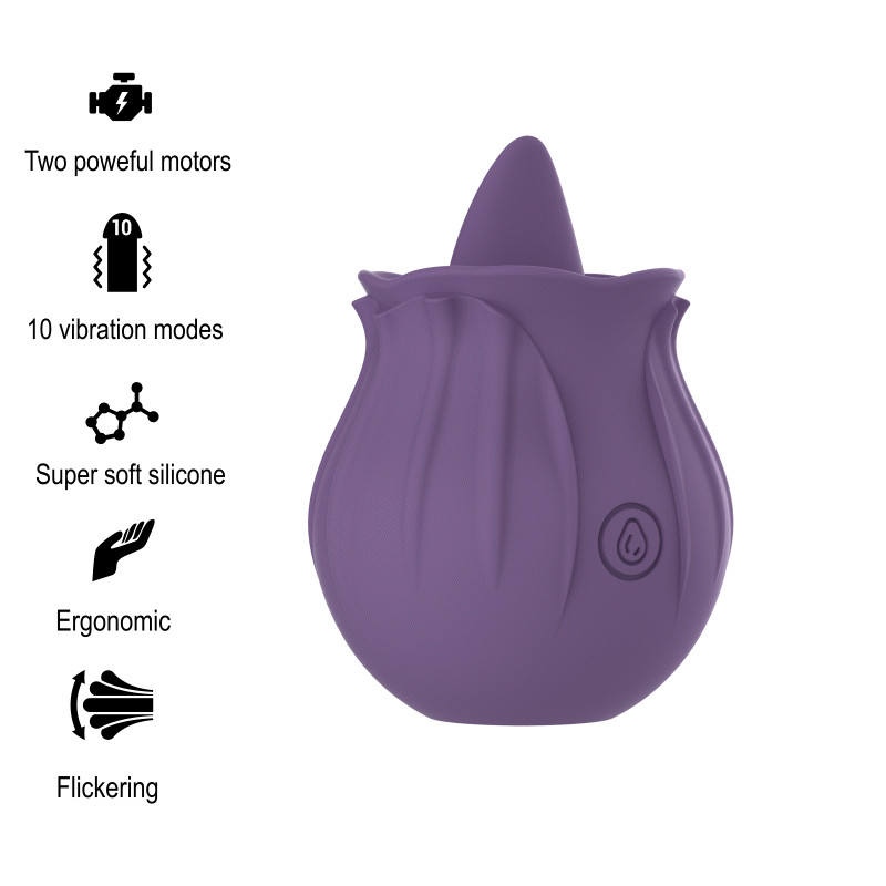 INTENSE - VIOLET CL TORIS STIMULATEUR 10 VIBRATIONS LILAS 1 