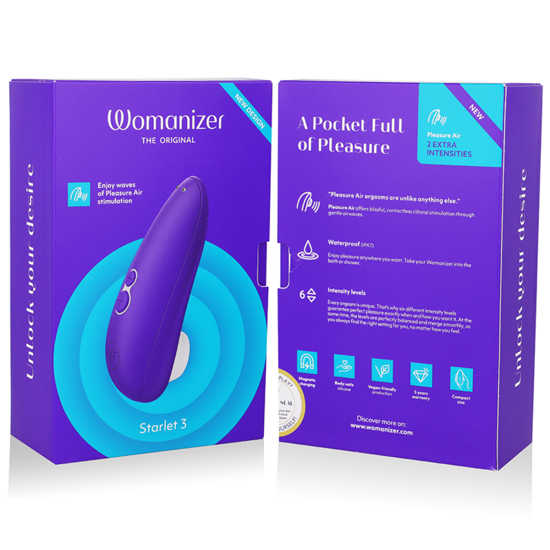 WOMANIZER - STARLET 3 CLITORAL STIMULATOR INDIGO 6 