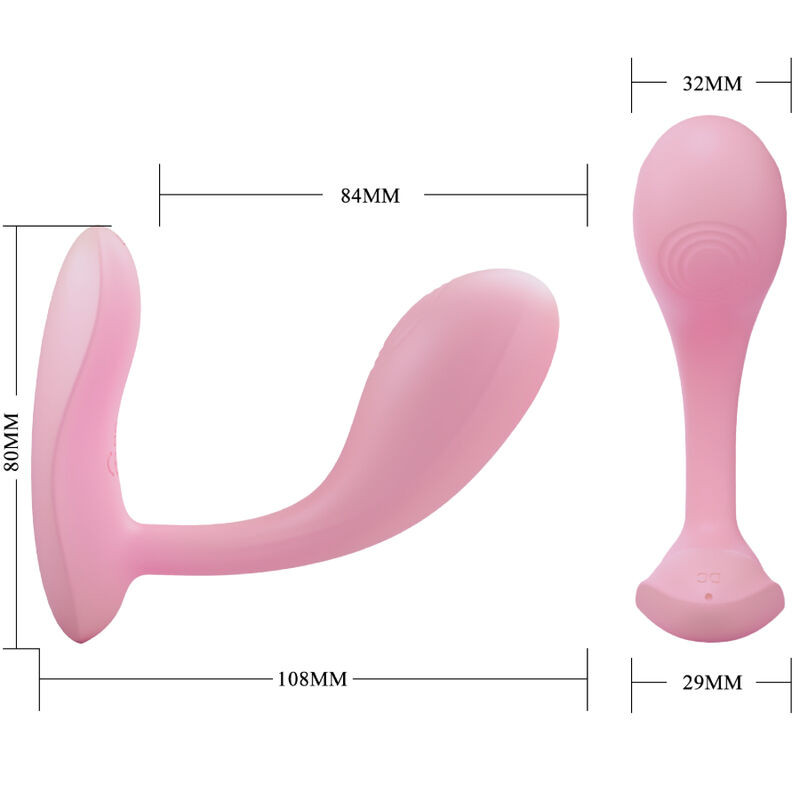 PRETTY LOVE - BAIRD APPLICATION G-SPOT 12 VIBRATIONS RECHARGEABLE ROSE 5 